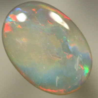 SOLID SEMI BLACK OPAL Bright red Flame pattern